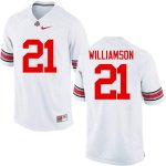Men's Ohio State Buckeyes #21 Marcus Williamson White Nike NCAA College Football Jersey Official MNB7144NQ